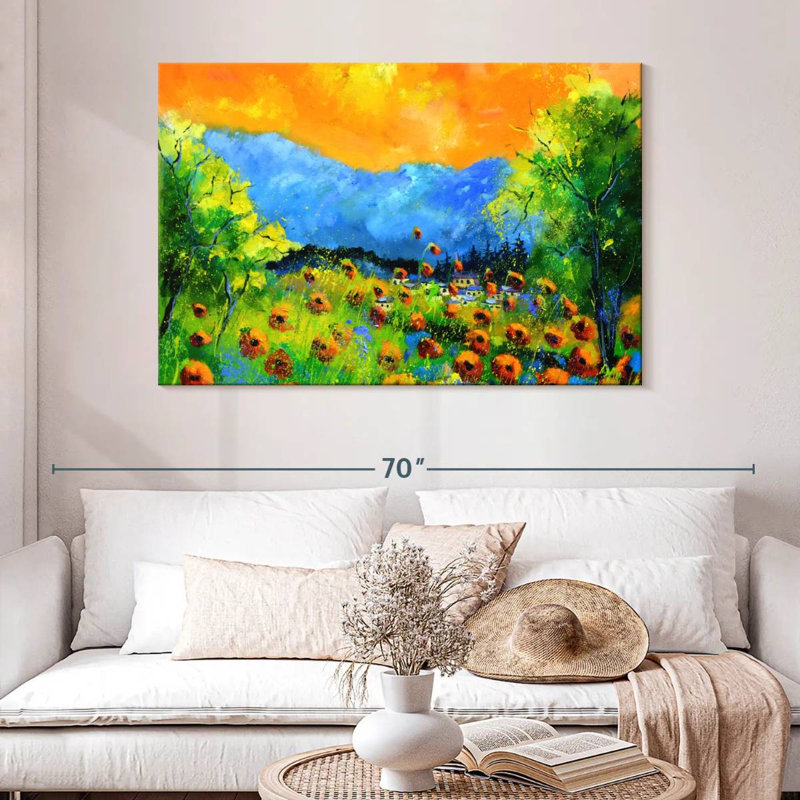 Alvord Blazing Red Poppies, 32" H x 48" W