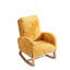 Chaise berçante moderne, fauteuil berçant d'appoint Mid-Century avec poche latérale