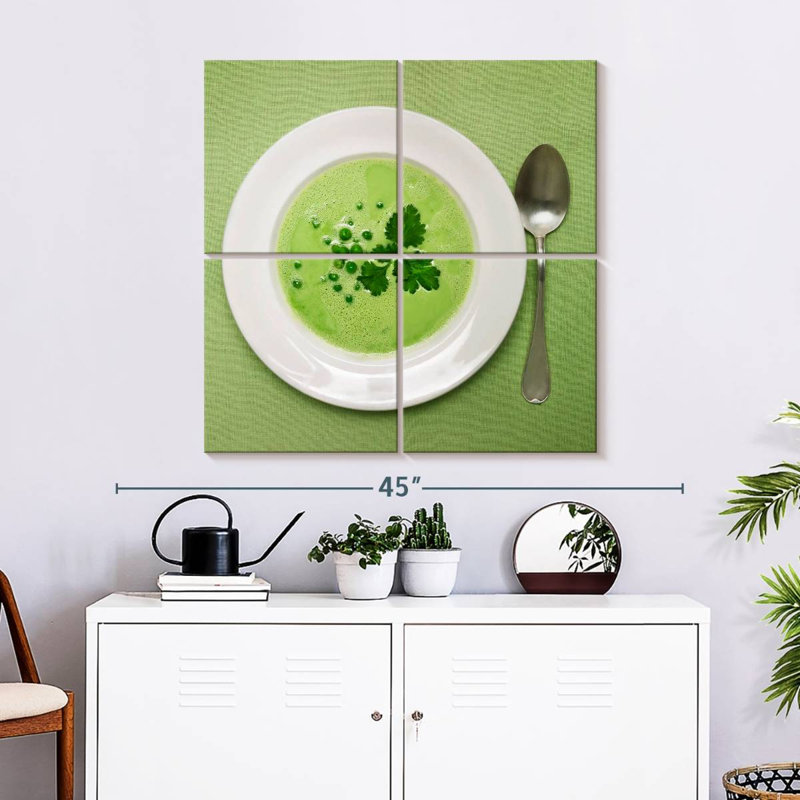 Soupe aux pois verts Yarlin, H 32 po x l 32 po