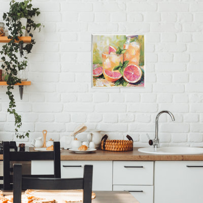 Grapefruit Summer Refreshment Wall Plaque, design by Riley B