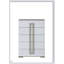 Commode 5 tiroirs Olivia de style contemporain avec rangement spacieux et finition blanche semi-lustrée pour les chambres modernes