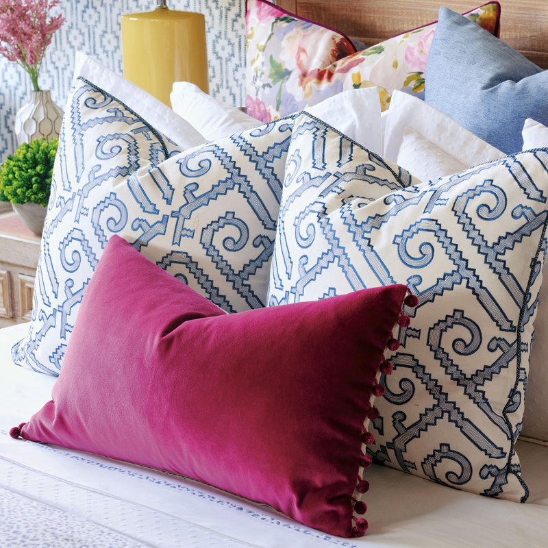 Plush Lumbar Pillow Cover & Insert, Plush Sea Salt
