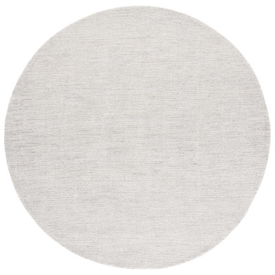Tapis en coton touffeté à la main Duchesne en gris / gris clair / ivoire