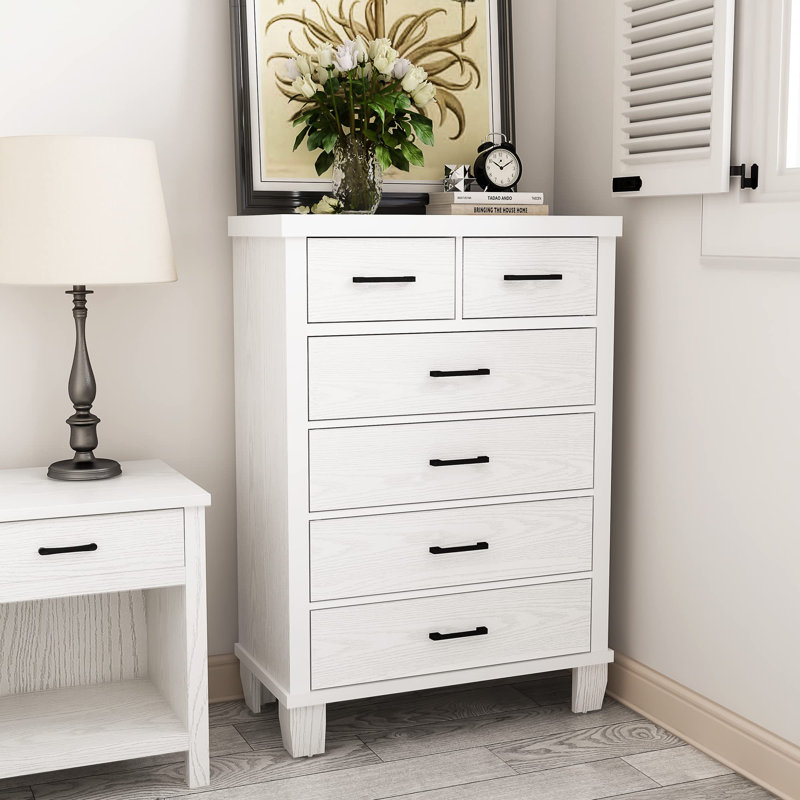 Mairit 31.5'' W 6 - Drawer Dresser, White