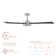 Santorini Smart 4-Blade 52in Ceiling Fan 2700K-6000K CCT Selectable LED Light Kit with Remote Control in Brushed Nickel with Reversible Blades Weathered Wood or Ebony Works With iOS or Android App