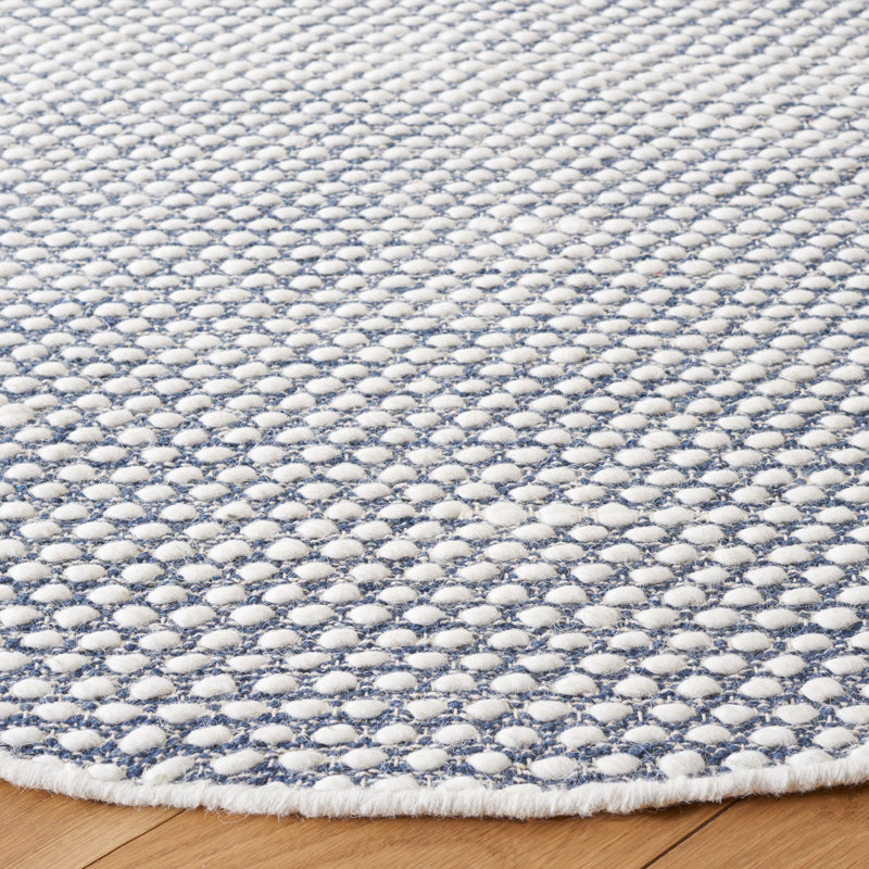 Tapis en laine / coton tissé à plat Cace, Rond 6 pi