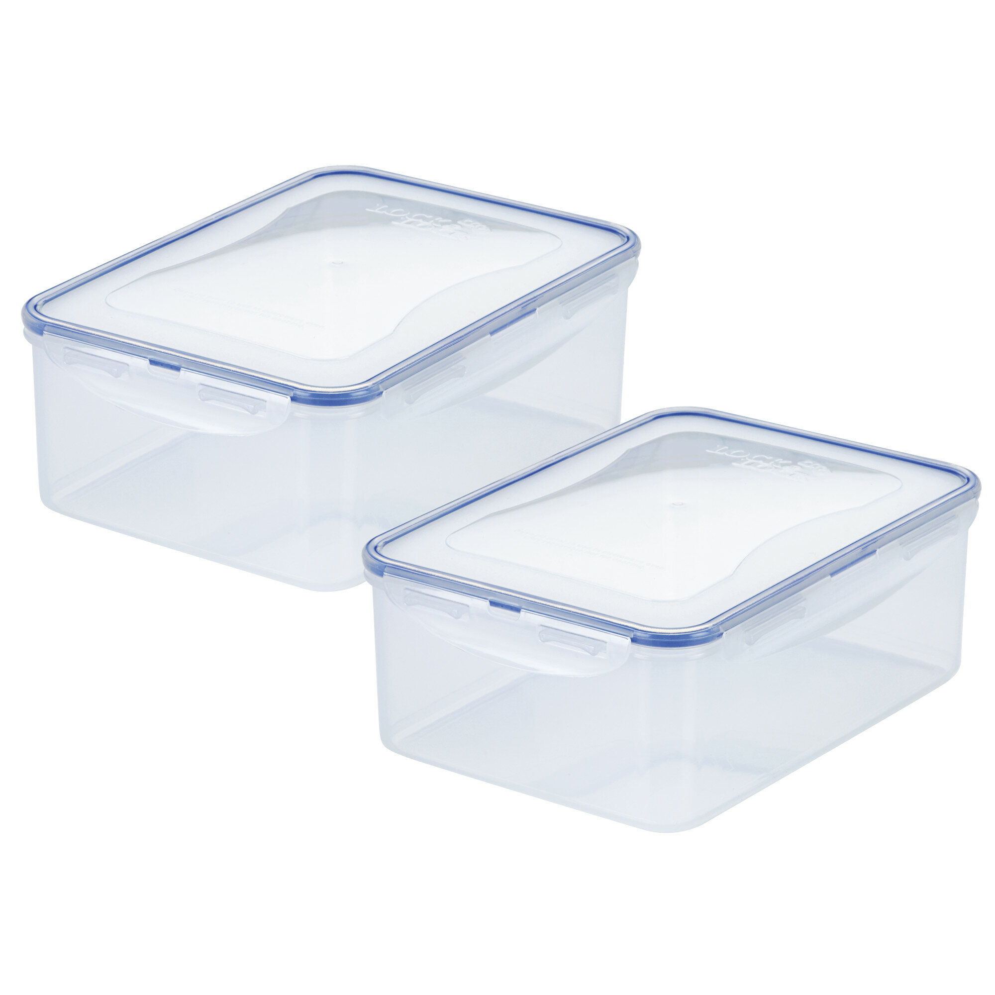 LocknLock Easy Essentials Rectangular 2 Container Food Storage Set ...