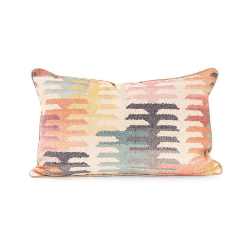 Navajo Multi 14x22 Poly Filled Pillow, Polyester, Rectangle 14"H x 22"W