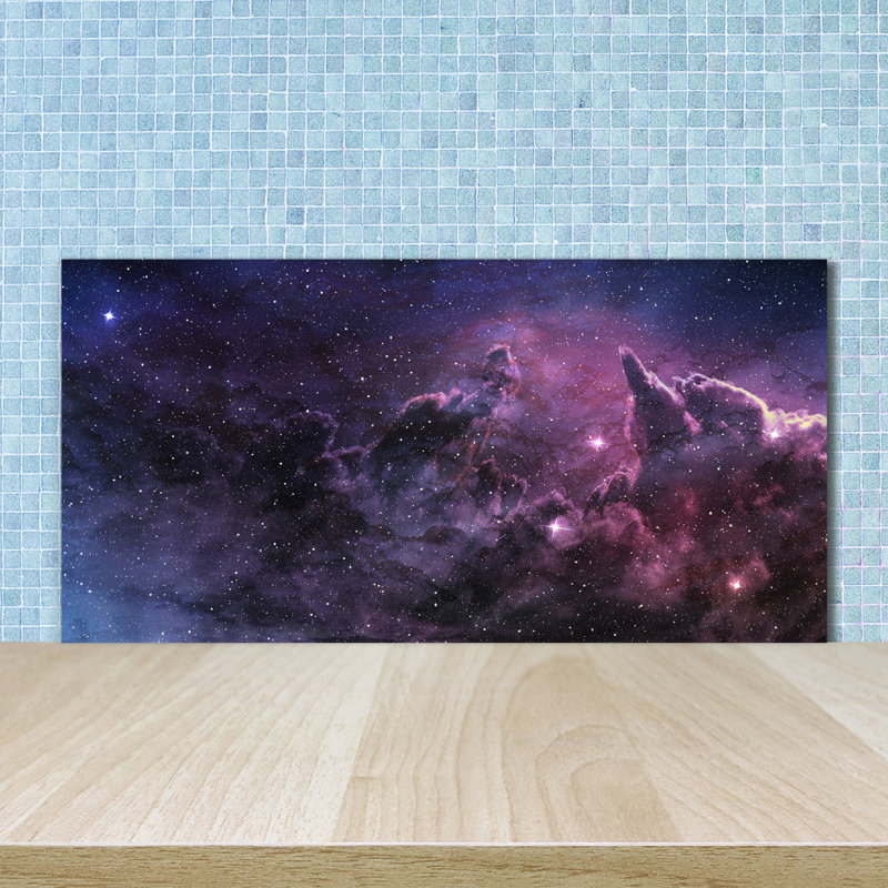 Bavly 50cm W x 100cm L Glass Peel and Stick Panel