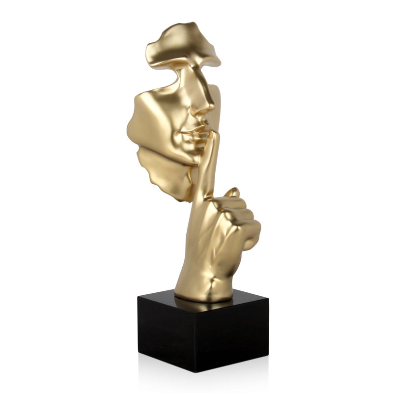 Aalaiyah People Figurines & Sculptures, Gold