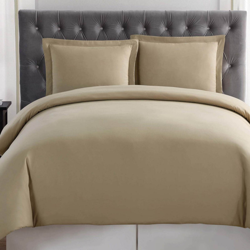 Standard Duvet Cover, Twin XL Duvet Cover + 1 Standard Sham, Khaki