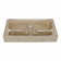 35" Bathroom Console Sink With Overflow,Ceramic Console Sink White Basin Gold Legs