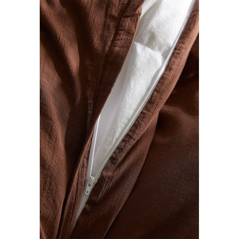 Hazan Solid Colour Duvet Cover Set with Pillowcases