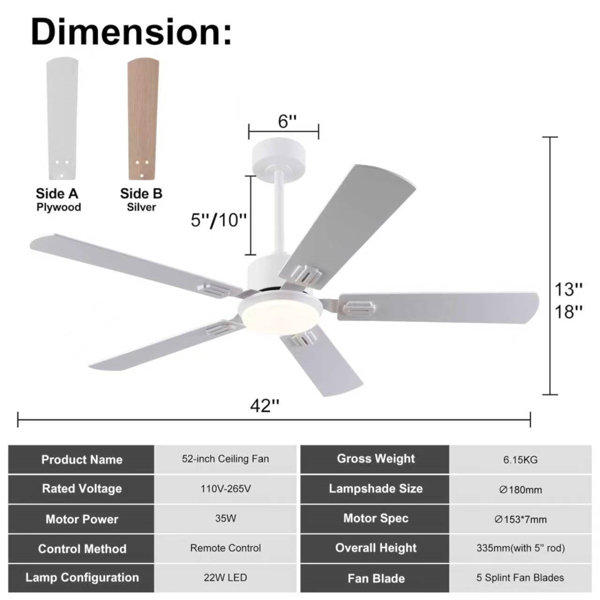Dimensions du produit