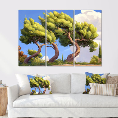 Ensemble de salon art mural The Cyber Pointillism XIII - Van Gogh