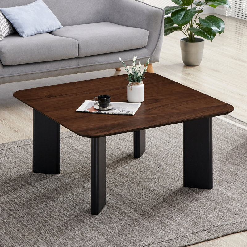 Joss 4 Legs Coffee Table, Walnut