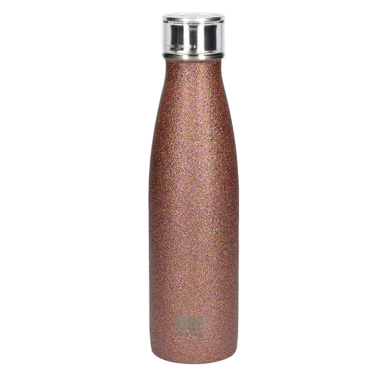 Built Perfect Seal 500ml Stainless Steel Water Bottle, Rose Gold
