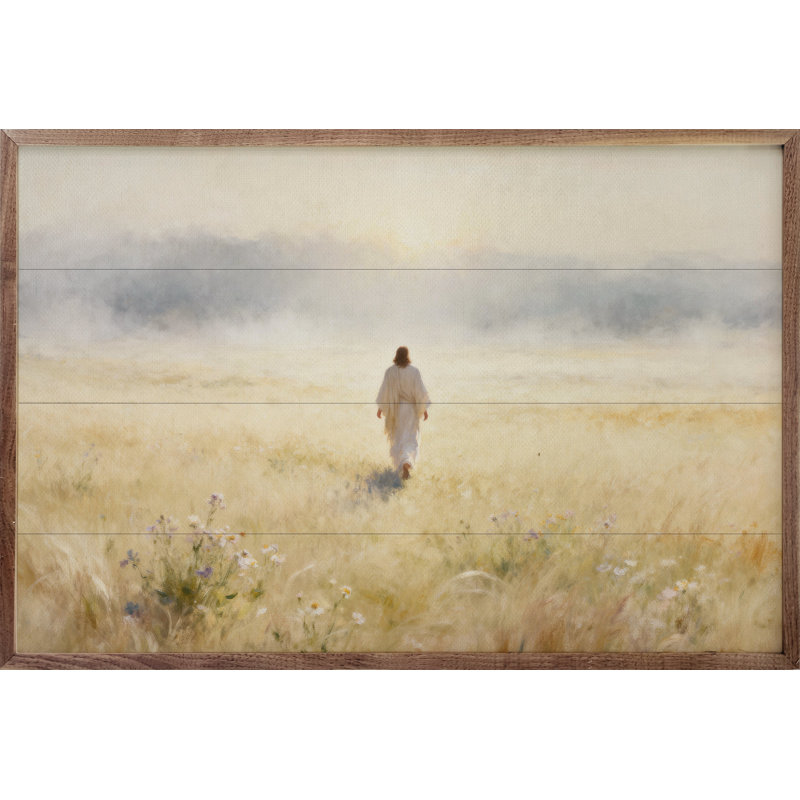 Jesus In Field, H 24 po x l 36 po