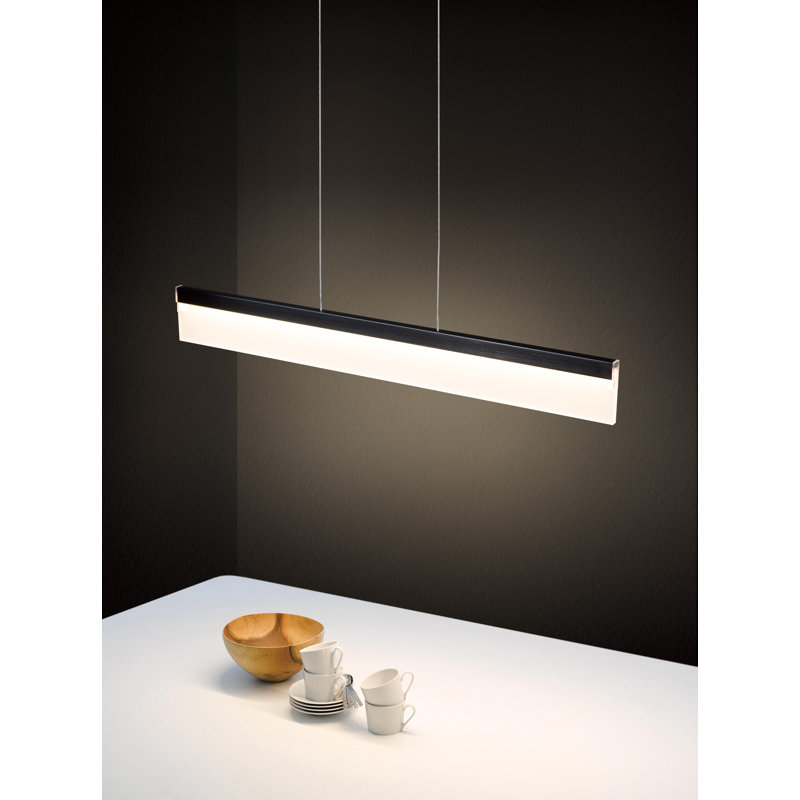 Luminaire suspendu 1 lumière DEL Dhanvi, Blanc mat