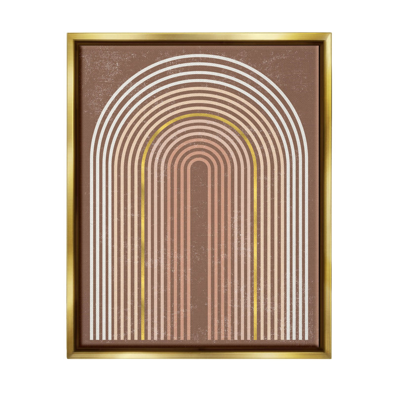 Abstrait arc-en-ciel à rayures, art de la giclée par Caroline Alfreds, H 21 po x l 17 po x P 1,7 po