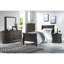 Table de chevet 2 tiroirs gris foncé