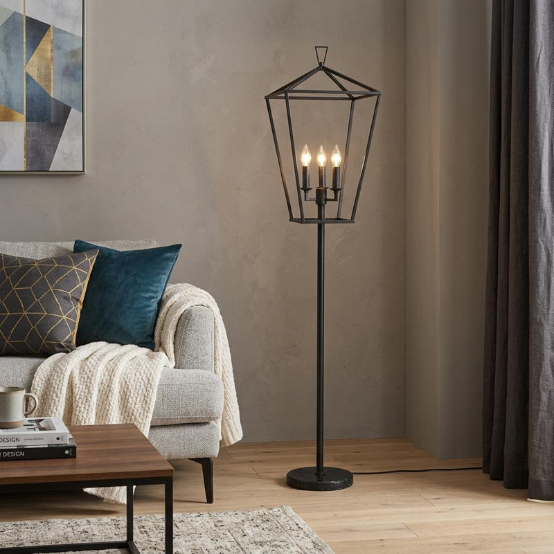 Ambrey 64'' Black Novelty Floor Lamp