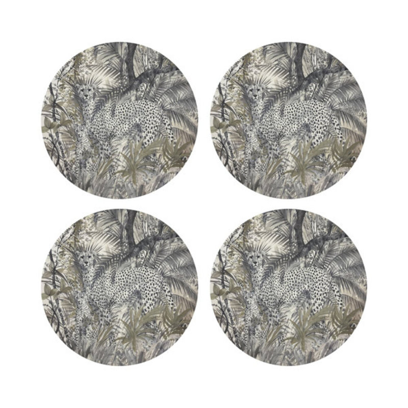 Arcadia Chettah Scene Pebble 16" Vinyl Placemat