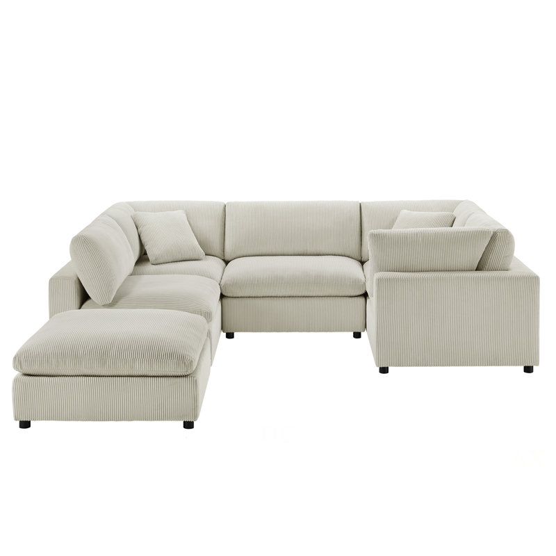 Canapé modulaire 6 pièces Chelsea, Beige