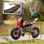 Moto 12V pour enfant avec poignée de gaz, suspension arrière, vert-120869953