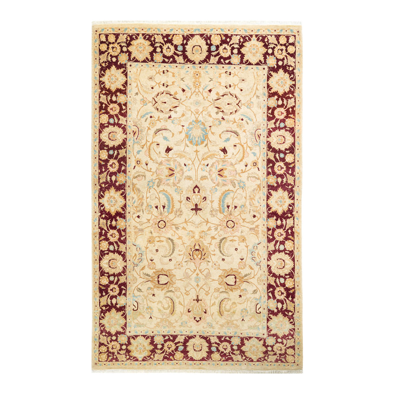 Keenan One-of-a-Kind 4'7" X 7'4" 2000s Wool Area Rug in Ivory