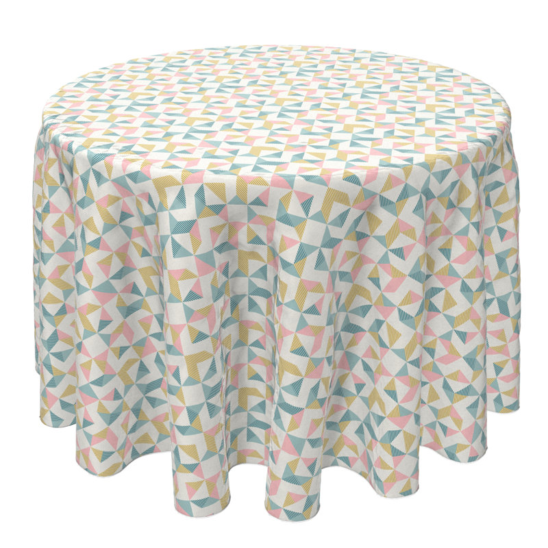 Round Cotton Twill Tablecloth