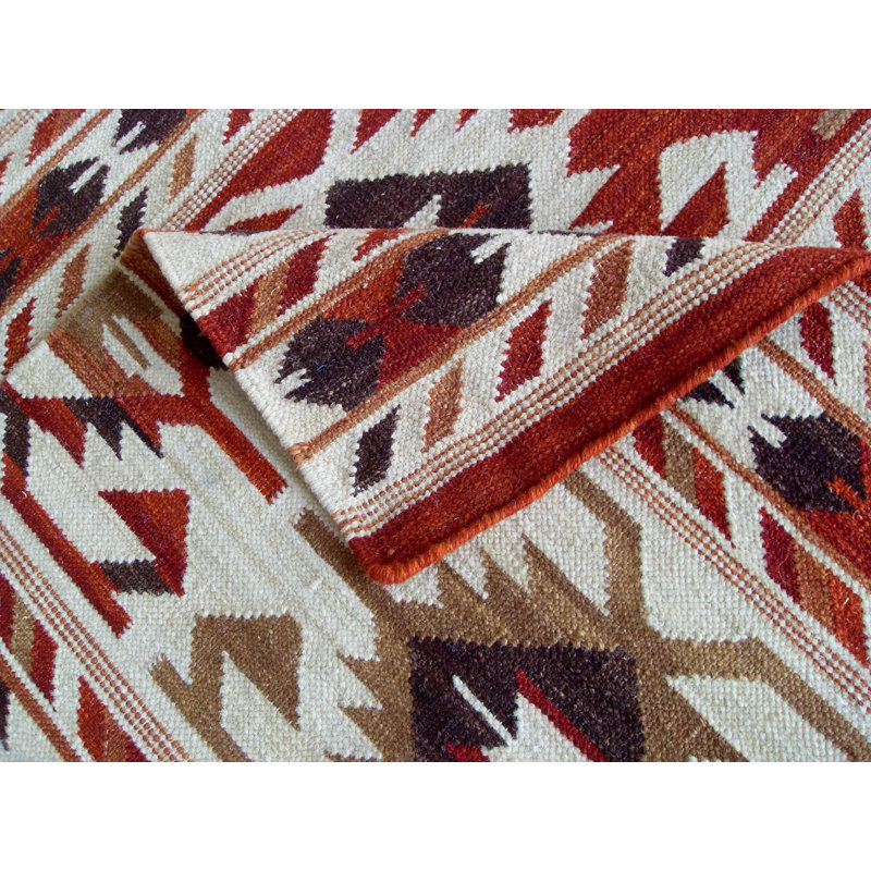 Southwestern Wool Hand Woven Area Rug, Rectangle 155 x 240cm