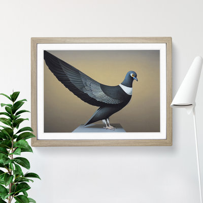Exhilarating Pigeon Bird - Single Picture Frame Print