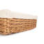 Domenic Wicker Lined Storage Tray Set