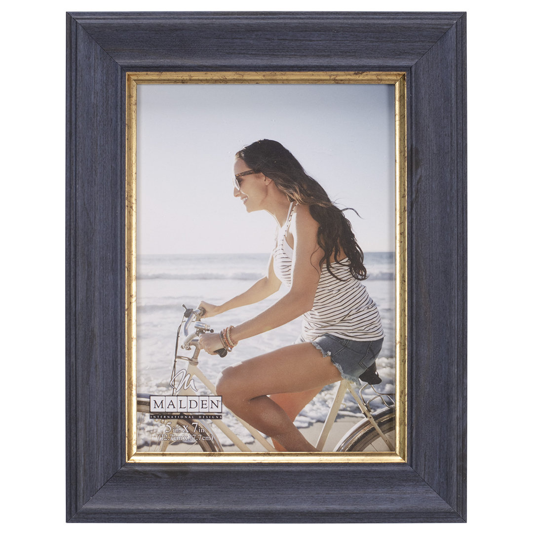 5X7 BLUE SCOOP W GOLD Malden Picture 