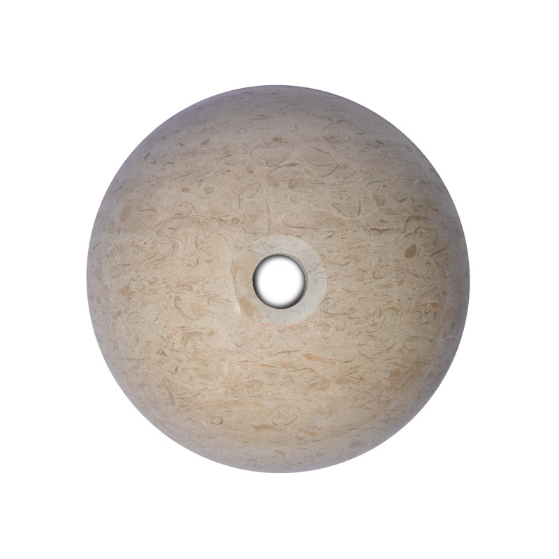 Lavabo de salle de bain vasque circulaire gris