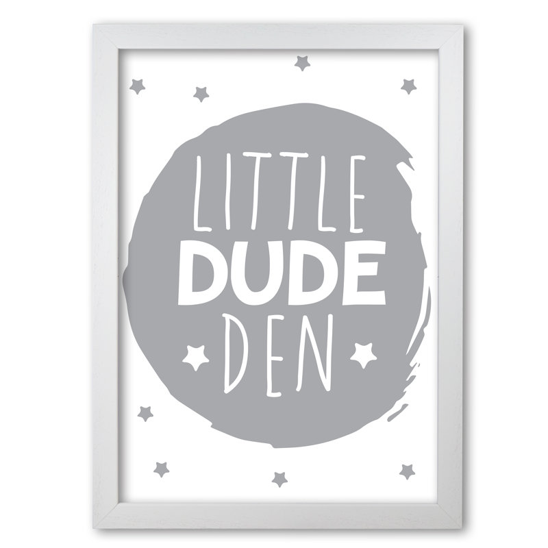 Little Dude Den Circle - Print, No Frame, 42 cm H x 30 cm W x 1 cm D