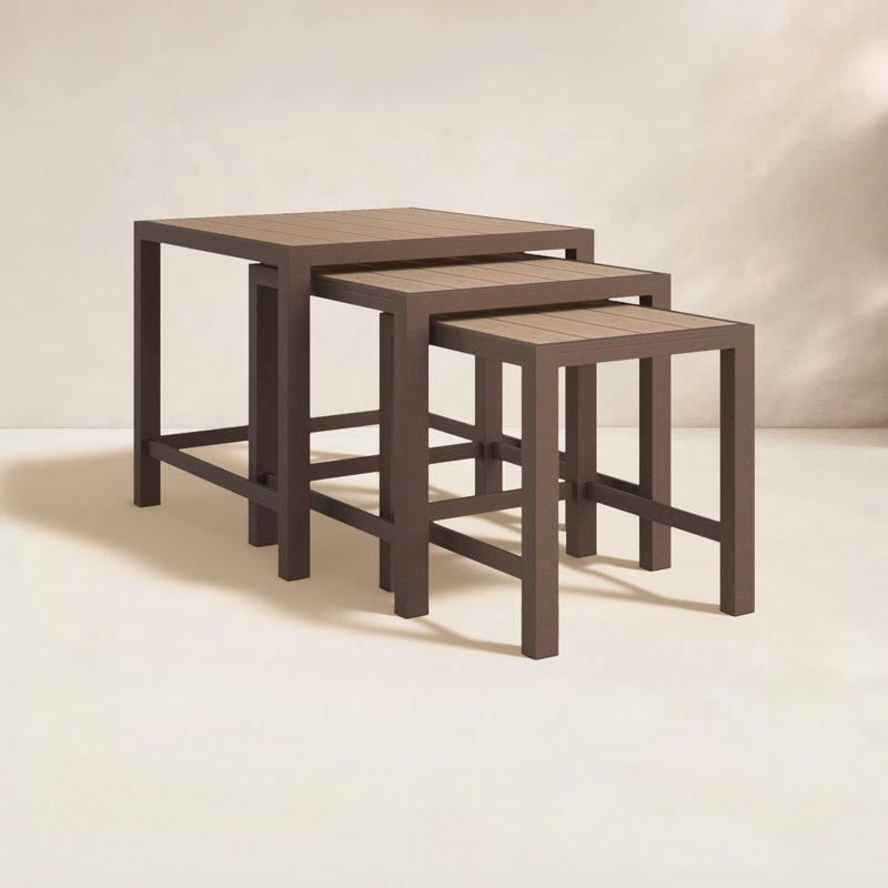 Aluminum 3 Nesting Coffee Table