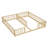 Double Twin Floor Bed With Fence, Guardrails, Montessori Floor Bed Without Door For Girls Boys, No Box Spring Need-1810762205