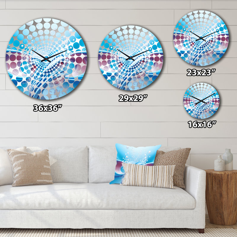Bartie - Horloge murale abstraite fractale, Petit