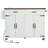 Durarte 53.5"W Kitchen Island, Locking Wheels, Drop Leaf-1773416309-1784706918