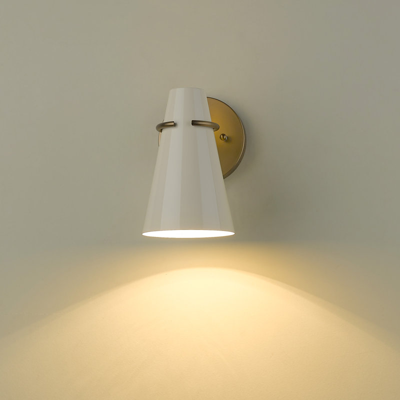 Dulin Steel Spotlight, Glossy Ecru