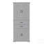 Armoire de rangement spacieuse avec espace multifonctionnel, portes, 2 tiroirs et tablette réglable pour une vie organisée-2038405660