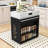 Extendable Kitchen Island Dining Table with Folding Top, Power Outlet, Drawers and Hidden Casters-167551661
