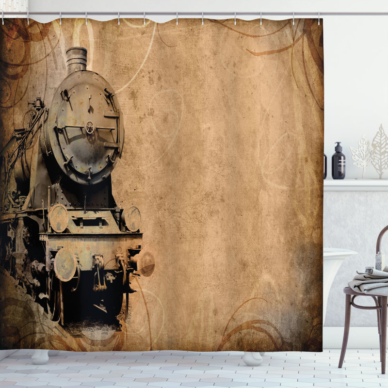 Shower Curtain with Hooks Included, 70"H x 69"W