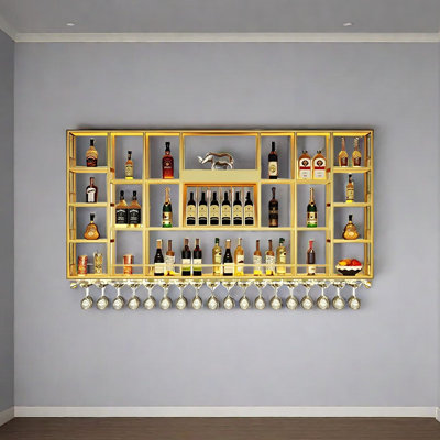 Lacquered Wall Mounted Wine Rack