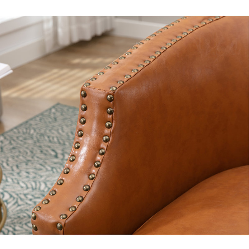 Chaise pivotante 30,5 po Pimm, Polyuréthane orange