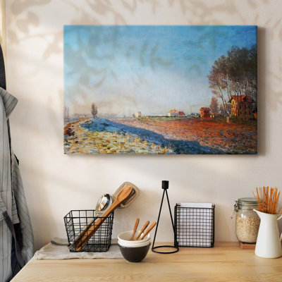 «The Plain of Colombes», «White Frost», 1973, toile tendue avec châssis