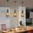 Retro Rattan Hand-Woven Pendant Light Adjustable Height