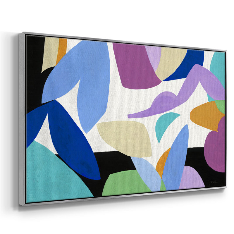 Ode To Matisse II, reproduction d'art sur toile, Toile argentée avec cadre flottant, L 27 po x H 41 po x P 1,5 po